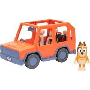 Bluey Heeler Family Road Trip 4WD Vehicle, Includes Articulated Chilli Figure